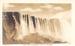 New York NY Real Photo RPPC NIAGARA FALLS Postcard c1950s EAST SIDE Horseshoe 22