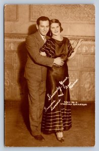 JH4/ Stamford Connecticut RPPC Postcard c1930 Marathon Dance Couple 102