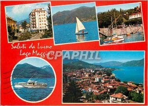 Postcard Modern Saluti da Luino Lago Maggiore