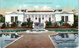 SANTA BARBARA, CA California  EL FUREIDES  MANSION  c1910s   Mitchell Postcard