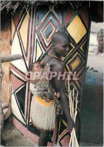  Modern Postcard Colors of Cameroun young mother fali Ford Cameroun