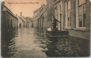 Netherlands Ramp te Oud Vosmeer 13 Maart 1906 Oud-Vossemeer Postcard 01.45