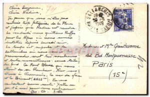 Old Postcard Sallanches The Mont Blanc range