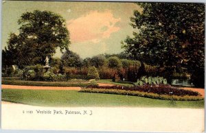 Postcard FOUNTAIN SCENE Paterson New Jersey NJ AL3731