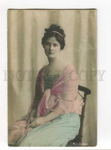 276697 Isadora DUNCAN American DANCER Vintage PHOTO tinted PC