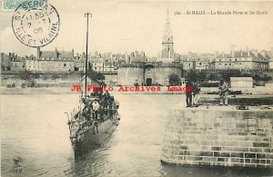 French Navy, Marine Militaire, St Malo, Le Grande Porte, 1906, Le Maillot No 760