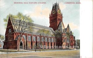 Memorial Hall at Harvard College Cambridge, MA