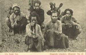 indonesia, MOLUCCAS MALUKU, Boeroe Buru Islands, Singing Natives (1910s) Mission