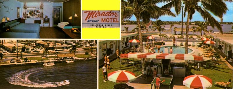 FL - Hollywood Beach. Mirador Resort Motel  (3.5 X 9). 