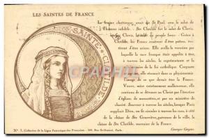 Postcard Old Surname The holy of France Sainte Clotilde