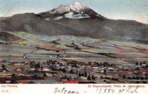 MEXICO~EL POPOCATEPETL~VISTA de AMECAMECA~JCS #573 POSTCARD 1900s