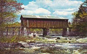 Railroad Covered Bridge Over Contoocook River Bennington New