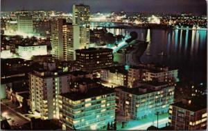 English Bay Vancouver BC Apartments Area Unused Vintage Postcard D62