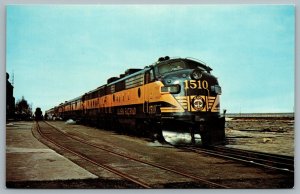 Postcard Anchorage Alaska c1964 Railroad Streamliner Aurora at Passenger Station