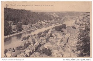 Belgium Dinant Apres la guerre 1914-1918 Vue prise de la Meuse en aval 1923