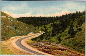 Postcard HIGHWAY SCENE Laramie Wyoming WY AO6696