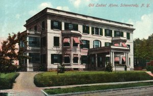 Vintage Postcard Old Ladies' Home Schenectady New York N. Y.
