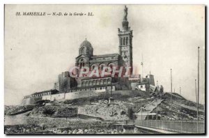 Old Postcard Marseille Notre Dame de la Garde