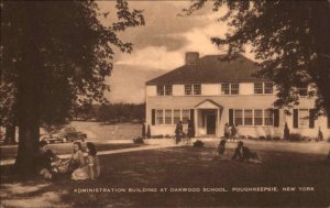 Poughkeepsie New York NY Oakwood School 1950s Fashion Vintage Postcard