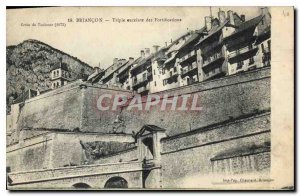 Old Postcard Briancon Triple pregnant Fortifications
