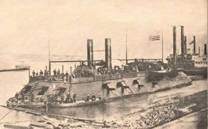1980 Postcard of USS Cairo Sunk on Dec. 12, 1862 by a Mine Near Vicksburg