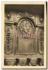 Old Postcard Orleans Cathedral Church of Saint Cross The woodwork