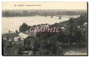 Old Postcard Vue Generale on the Loire Ancenis