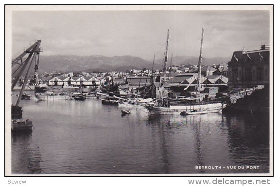RP: BEYROUTH (Beruit) , Lebanon , 1920-30s ; Vue de port