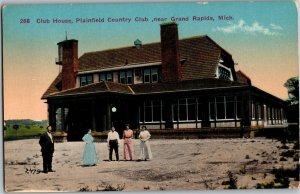 Club House, Plainfield Country Club Grand Rapids MI Vintage Postcard W40