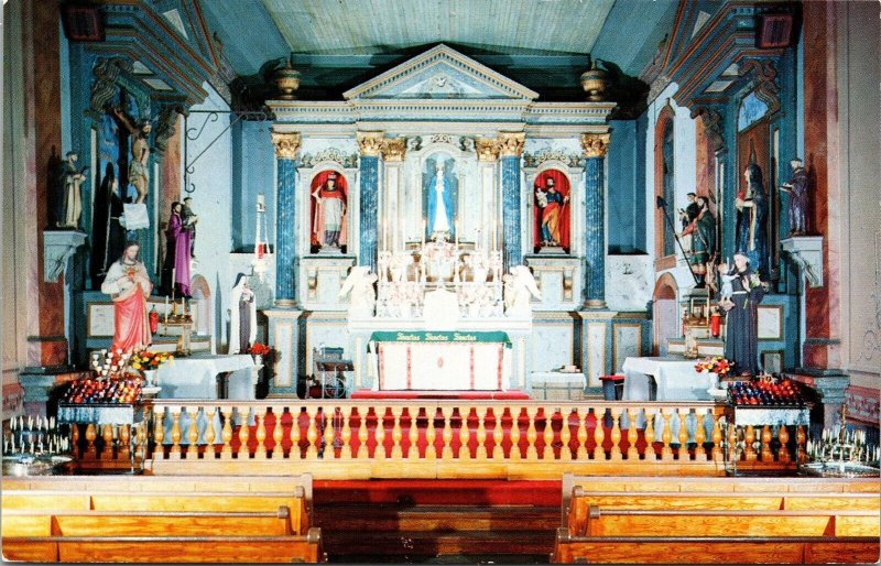 Altar Mission San Buenaventura Father Junipero Serra Postcard VTG UNP Koppel  