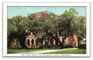 The Tivoli Hotel On The Beach Biloxi Miss. Mississippi Postcard