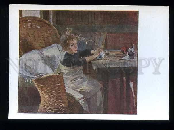 180038 FINLAND convalescent child by Schjerfbeck postcard