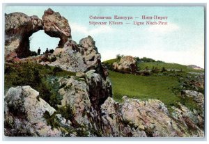 c1910 Sitevazer Gorge Ligne Nisch Pirot Serbia Antique Unposted Postcard