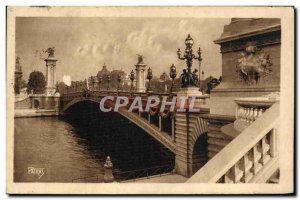 Old Postcard Paris Pont Alexandre III
