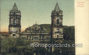 Cathedral Church Republic of Panama Postal Used Unknown, Missing Stamp 