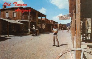 U.S. Marshal, Old Tucson, AZ Cowboys Western Town 1965 Chrome Vintage Postcard