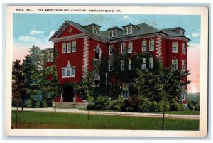 c1920's Keil Hall, The Mercersburg Academy, Mercersburg Pennsylvania PA Postcard