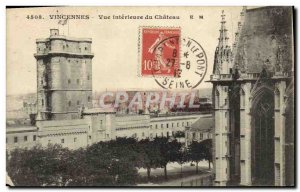 Old Postcard Vincennes inetrieure view of the castle