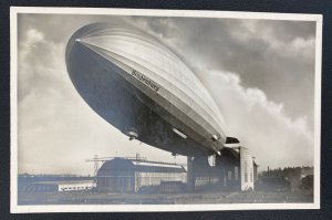 Mint Germany Real Picture Postcard Hindenburg Zeppelin LZ 129 Departure