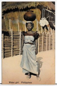 Water Girl. Philippines. - Postcard
