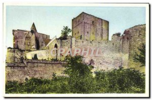 Old Postcard Loches The dungeon and the ancient walls