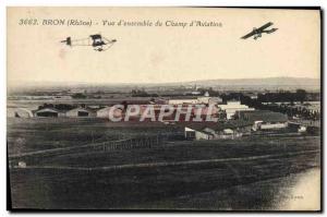 Old Postcard Jet Aviation Bron View d & # 39ensemble d & # 39aviation field