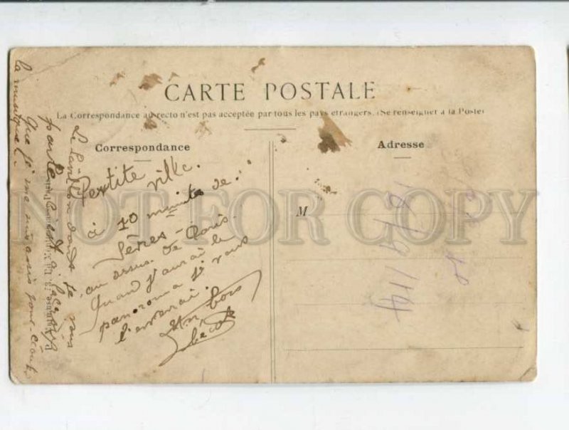 401516 FRANCE SAINT-CLOUD Pavillon Blue Vintage postcard