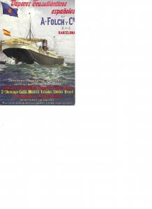 Ships. Vapores tTrasatlanticos Españoles A. Folch y Modern Spanish advertising