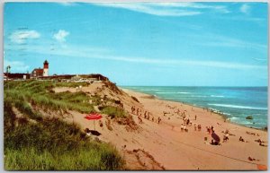 1977 Nauset Light & Beach Cape Cod National Seashore Massachusetts MA Postcard