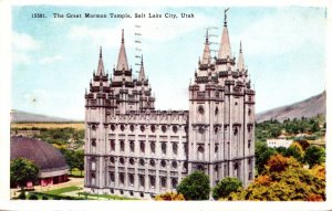 Utah Salt Lake City Great Mormon Temple 1935