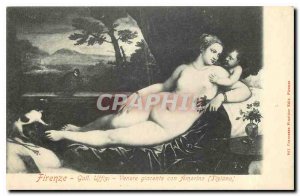 Old Postcard Nude erotic Florence Uffizi Gall