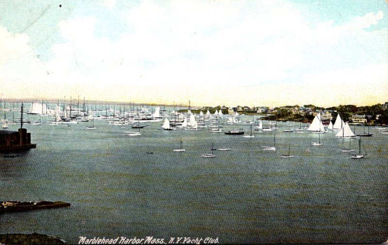 Massachusetts Malden Harbor New York Yacht Club 1913