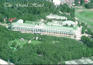 Michigan Mackinac Island The Grand Hotel Aerial View