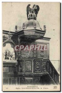 Old Postcard Perigueux Church Saint Etienne de la Cite Chair